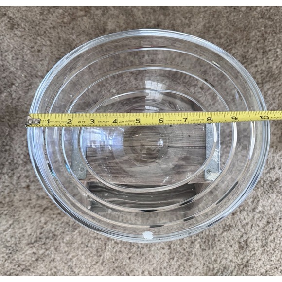 Rosenthal 24% Lead Crystal Bowl – Modernist Design – Made in Slovenia – Vintage - Picture 8 of 10